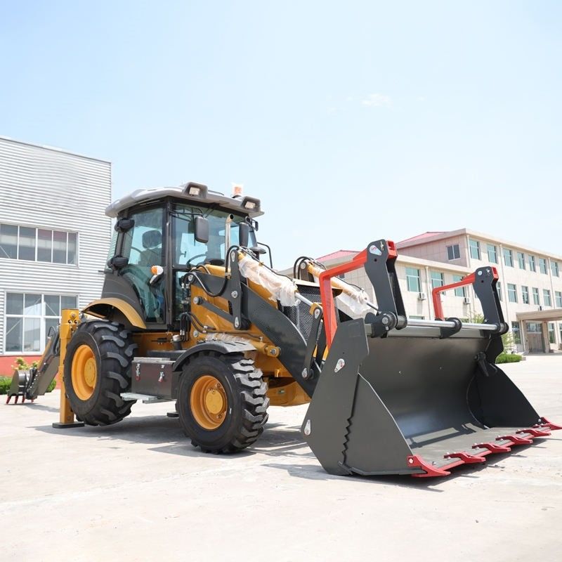 Dizel traktör yükleyicisi 1.2 tonluk tarım traktörü makinesi 0.1cbm kova