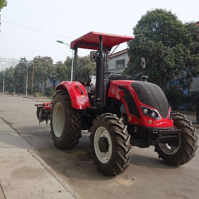 Yeni 2024 Gear Drive Çiftlik Traktoru 110HP 120HP Tekerlekli Traktor Gearbox ile