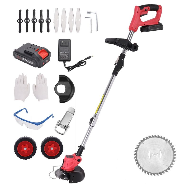 Kablosuz Pilli Çim biçme makinesi 173CC Motoru 1200W Düzenlenebilir Kesme Yükseklikleri