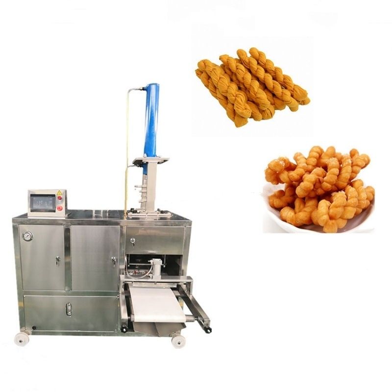 Endüstriyel Otomatik Dönüştürme Churro Atıştırmalık Oluşturma Ekipmanı Yumuşak Pretzel Kızarmış Hamur Dönüştürme Ekstrüder Makinesi