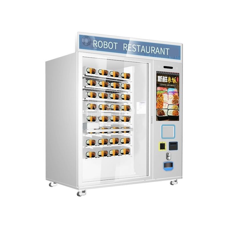 Sıcak Satış Fast Food Kahve Cupcake Otomatik 32 Inç Dokunmatik Mikrodalga Isıtma Satıcı Makinesi