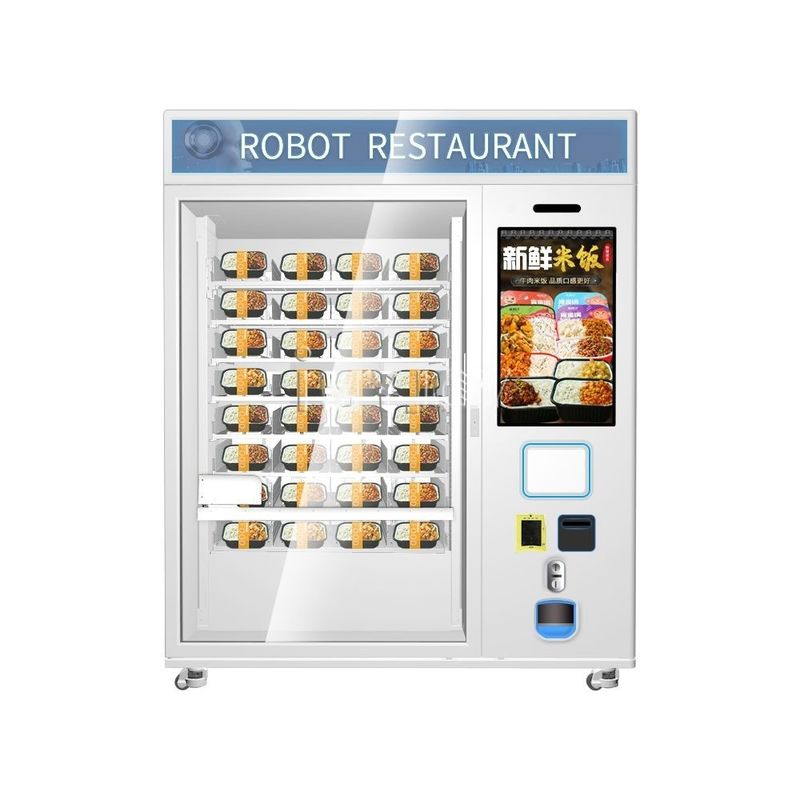 Sıcak Satış Fast Food Kahve Cupcake Otomatik 32 Inç Dokunmatik Mikrodalga Isıtma Satıcı Makinesi