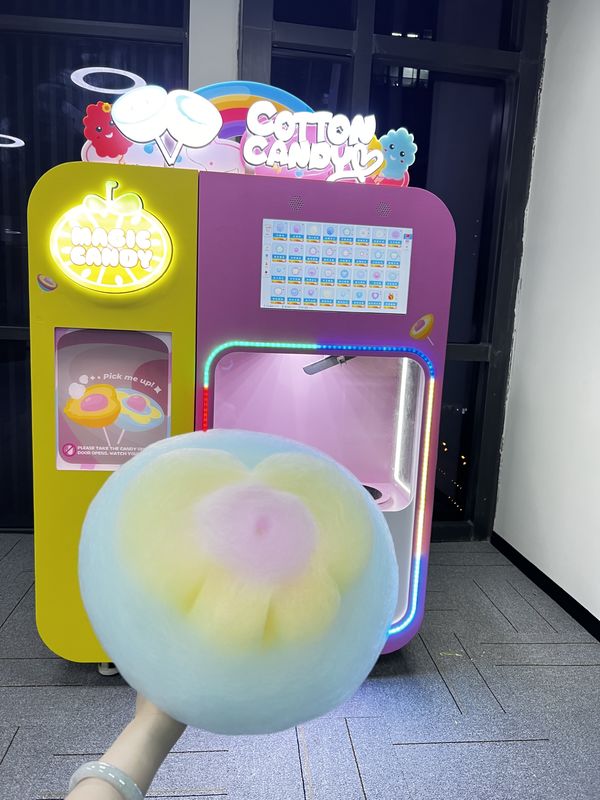 Sinema süpermarket ve eğlence parkı için otomatik ticari şekerleme yapım makinesi