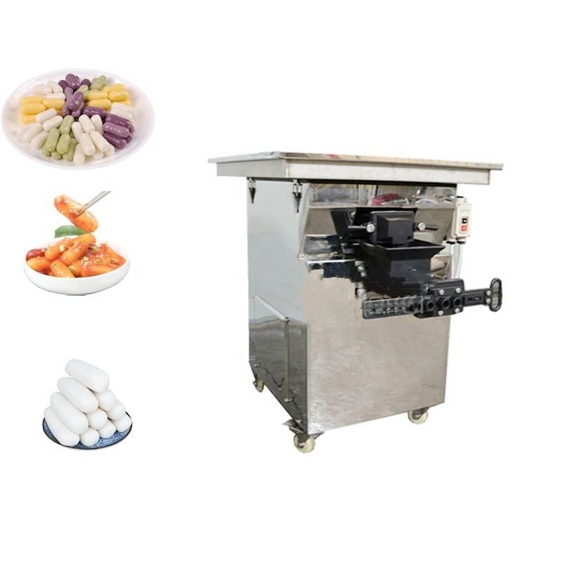 Küçük Atıştırmalık Makinesi Otomatik Baharatlı Pirinç Kek Tteokbokki Topokki Yapma Makinesi Satılık