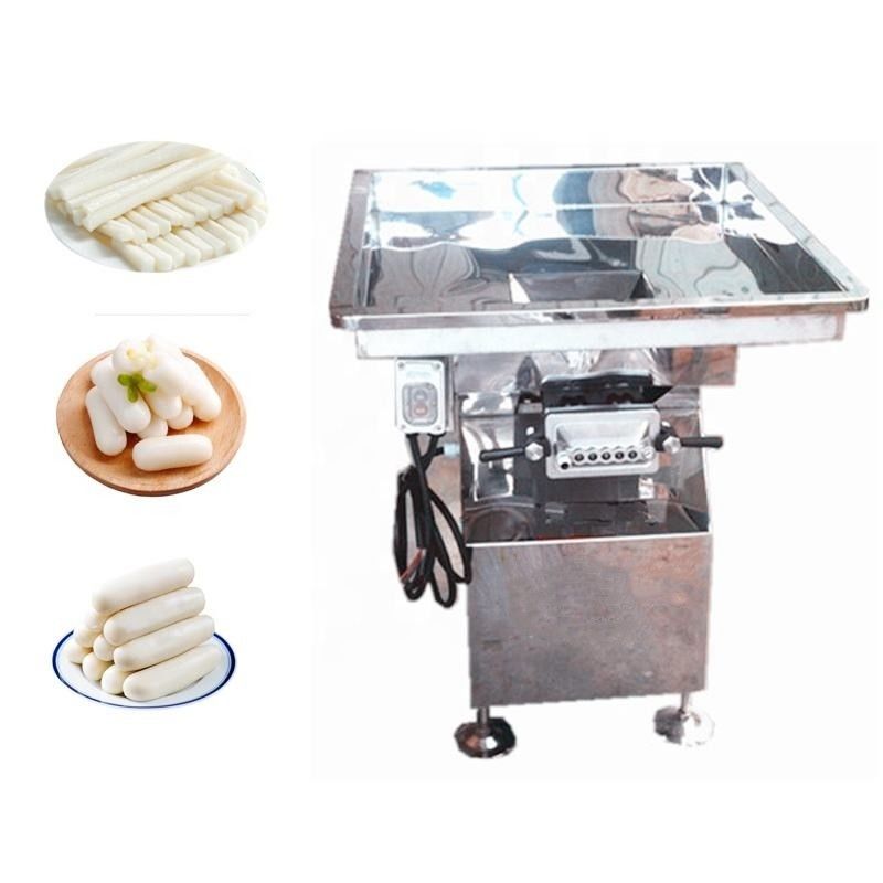 Küçük Atıştırmalık Makinesi Otomatik Baharatlı Pirinç Kek Tteokbokki Topokki Yapma Makinesi Satılık
