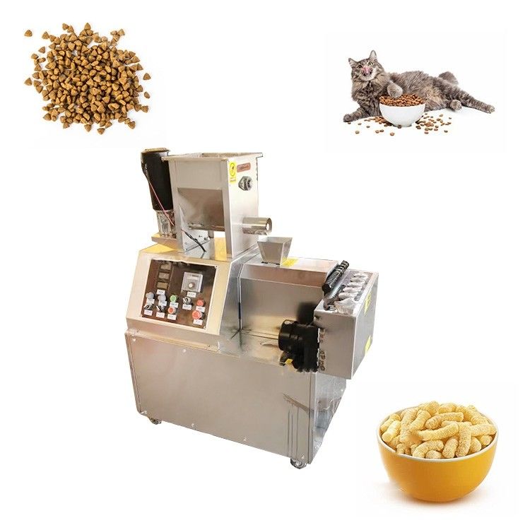 5.5kw Snack Bar Twin Screw Extruder Puffed Corn Chips Snacks Gıda Yapma Makinesi